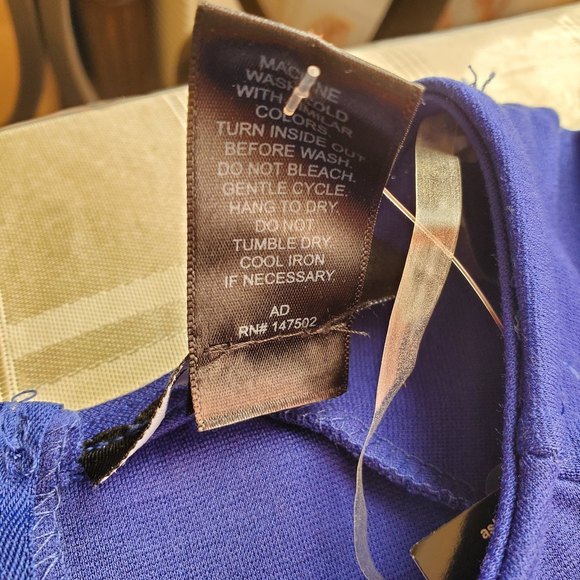 𝅺Ashely Stewart size 10/12 royal blue knit sheath dress - Picture 5 of 8